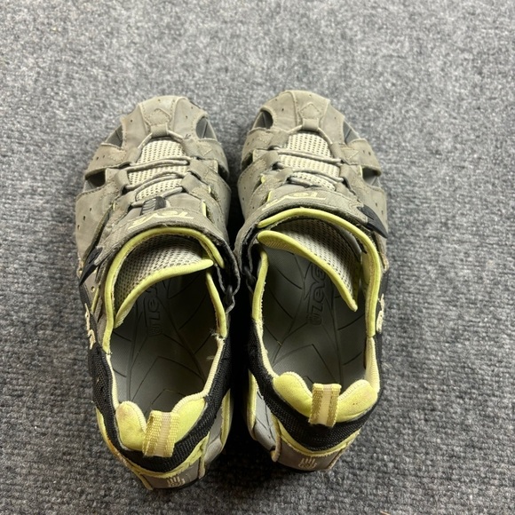 TEVA Women’s grey green/yellow waterproof Deacon sandal hiking shoe size: 9 - Picture 7 of 10